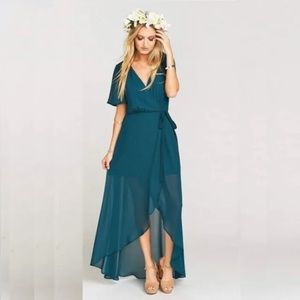 Show me your MuMu Sophia Green wrap dress